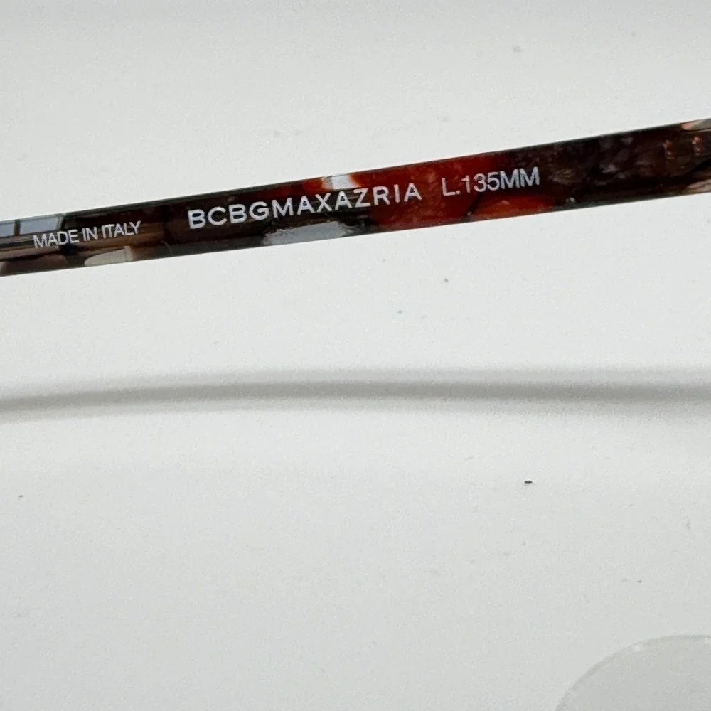 BCBGMAXAZRIA Nanette Wine Cat Eye Eyeglasses Frames Made in Italy‎ L135MM 21323